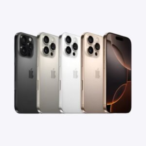 iPhone 16 Pro available at Tech Or Trade, showcasing revolutionary performance with the latest A18 chip, a stunning OLED display, and an enhanced camera system for next-level mobile experiences.